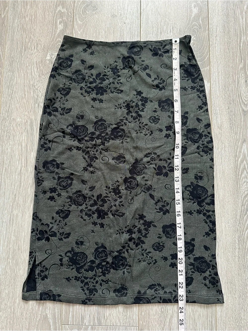 Vintage Y2K Co-Ord 579 Two Piece Matching Set Tank Top Skirt Floral Grunge Sz XS